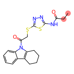 N-(5-{[2-oxo-2-(1,2,3,4-tetrahydro-9H-carbazol-9-yl)ethyl]sulfanyl}-1,3,4-thiadiazol-2-yl)propanamide