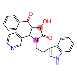 4-benzoyl-3-hydroxy-1-[2-(1H-indol-3-yl)ethyl]-5-(3-pyridinyl)-1,5-dihydro-2H-pyrrol-2-one