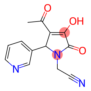 [3-acetyl-4-hydroxy-5-oxo-2-(3-pyridinyl)-2,5-dihydro-1H-pyrrol-1-yl]acetonitrile