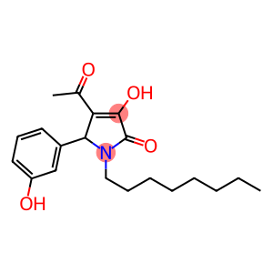 4-acetyl-3-hydroxy-5-(3-hydroxyphenyl)-1-octyl-1,5-dihydro-2H-pyrrol-2-one