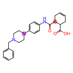 6-{[4-(4-benzyl-1-piperazinyl)anilino]carbonyl}-3-cyclohexene-1-carboxylicacid