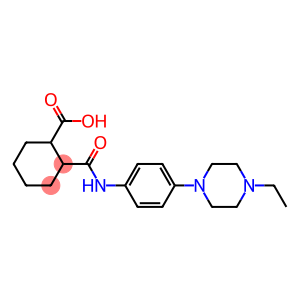 2-{[4-(4-ethyl-1-piperazinyl)anilino]carbonyl}cyclohexanecarboxylic acid