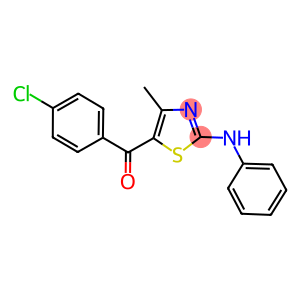 (2-anilino-4-methyl-1,3-thiazol-5-yl)(4-chlorophenyl)methanone