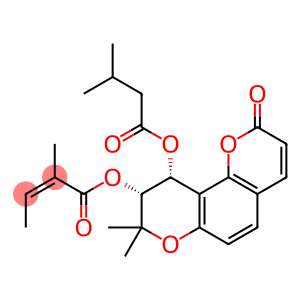 (9R,10R)-8,8-dimethyl-10-[(2-methylbutanoyl)oxy]-2-oxo-9,10-...