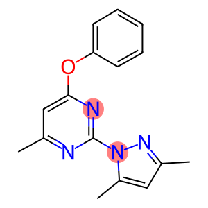 2-(3,5-dimethyl-1H-pyrazol-1-yl)-4-methyl-6-phenoxypyrimidine