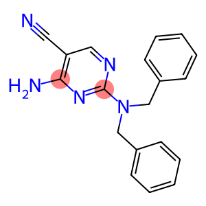 4-amino-2-(dibenzylamino)-5-pyrimidinecarbonitrile