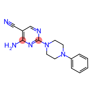 4-amino-2-(4-phenyl-1-piperazinyl)-5-pyrimidinecarbonitrile