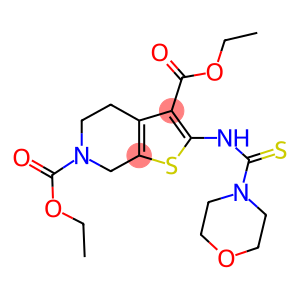 diethyl 2-[(4-morpholinylcarbothioyl)amino]-4,7-dihydrothieno[2,3-c]pyridine-3,6(5H)-dicarboxylate