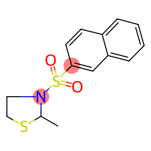 2-methyl-3-(2-naphthylsulfonyl)-1,3-thiazolidine