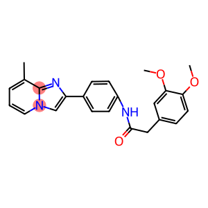 2-(3,4-dimethoxyphenyl)-N-[4-(8-methylimidazo[1,2-a]pyridin-2-yl)phenyl]acetamide