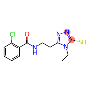 2-chloro-N-[2-(4-ethyl-5-sulfanyl-4H-1,2,4-triazol-3-yl)ethyl]benzamide