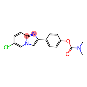 4-(6-chloroimidazo[1,2-a]pyridin-2-yl)phenyl dimethylcarbamate