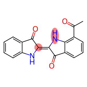 7-acetyl-1,1',2,2'-tetrahydro-2,2'-bis[3H-indol-2-ylidene]-3,3'-dione