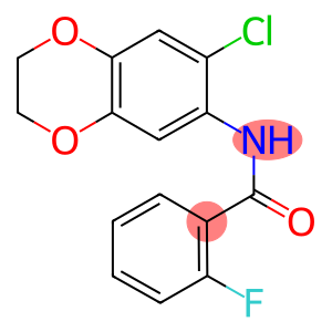 N-(7-chloro-2,3-dihydro-1,4-benzodioxin-6-yl)-2-fluorobenzamide