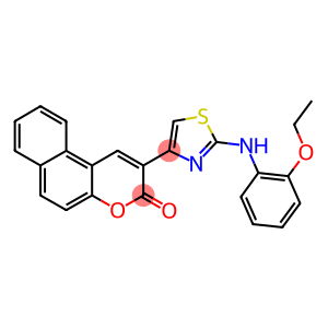 2-[2-(2-ethoxyanilino)-1,3-thiazol-4-yl]-3H-benzo[f]chromen-3-one
