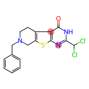7-benzyl-2-(dichloromethyl)-5,6,7,8-tetrahydropyrido[4',3':4,5]thieno[2,3-d]pyrimidin-4(3H)-one