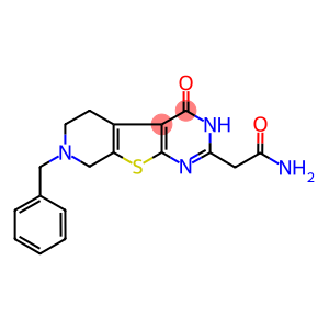 2-(7-benzyl-4-oxo-3,4,5,6,7,8-hexahydropyrido[4',3':4,5]thieno[2,3-d]pyrimidin-2-yl)acetamide