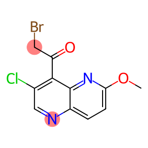 2-bromo-1-(3-chloro-6-methoxy-1,5-naphthyridin-4-yl)ethanone