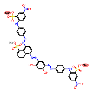5-[2,4-Dihydroxy-5-[4-[4-nitro-2-(sodiosulfo)phenylamino]phenylazo]phenylazo]-8-[4-[4-nitro-2-(sodiosulfo)phenylamino]phenylazo]-1-naphthalenesulfonic acid sodium salt
