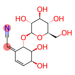 Acetonitrile, 2-[(4S,5S,6S)-6-(β-D-glucopyranosyloxy)-4,5-dihydroxy-2-cyclohexen-1-ylidene]-, (2Z)-