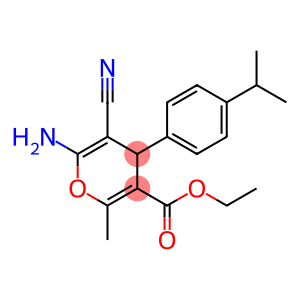 ethyl 6-amino-5-cyano-4-(4-isopropylphenyl)-2-methyl-4H-pyran-3-carboxylate