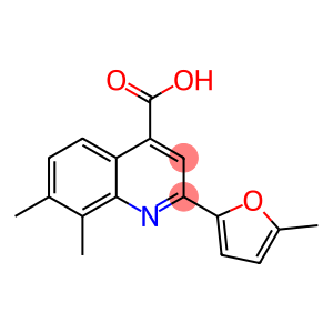 7,8-dimethyl-2-(5-methyl-2-furyl)quinoline-4-carboxylic acid