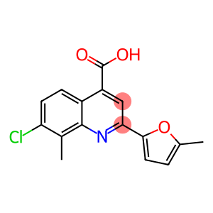 7-CHLORO-8-METHYL-2-(5-METHYL-2-FURYL)QUINOLINE-4-CARBOXYLIC ACID