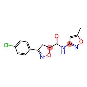 3-(4-chlorophenyl)-N-(5-methyl-3-isoxazolyl)-4,5-dihydro-5-isoxazolecarboxamide
