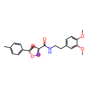 N-[2-(3,4-dimethoxyphenyl)ethyl]-5-(4-methylphenyl)-3-isoxazolecarboxamide