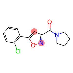 5-(2-chlorophenyl)-3-(1-pyrrolidinylcarbonyl)isoxazole