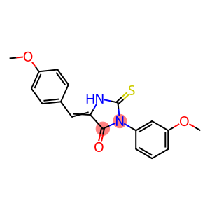 (5Z)-5-(4-METHOXYBENZYLIDENE)-3-(3-METHOXYPHENYL)-2-THIOXOIMIDAZOLIDIN-4-ONE