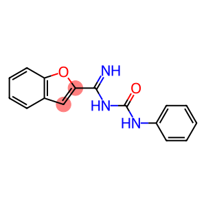 2-Benzofurancarboximidamide, N-((phenylamino)carbonyl)-