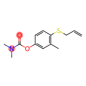 Carbamic acid, dimethyl-, 3-methyl-4-(2-propenylthio)phenyl ester (9CI)