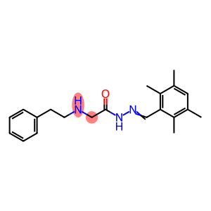 2-(phenethylamino)-N-[(2,3,5,6-tetramethylphenyl)methylideneamino]acet amide