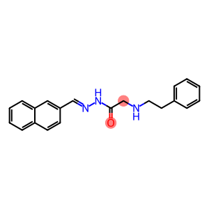 N-(naphthalen-2-ylmethylideneamino)-2-(phenethylamino)acetamide