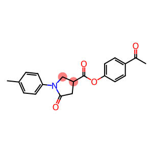 4-acetylphenyl 1-(4-methylphenyl)-5-oxo-3-pyrrolidinecarboxylate