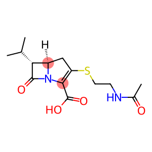 (5R,6R)-3-[2-(Acetylamino)ethylthio]-6-(1-methylethyl)-7-oxo-1-azabicyclo[3.2.0]hept-2-ene-2-carboxylic acid