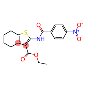 ethyl 2-(4-nitrobenzamido)-4,5,6,7-tetrahydro-1-benzothiophene-3-carboxylate