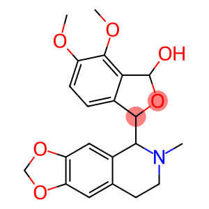 1-Isobenzofuranol, 1,3-dihydro-6,7-dimethoxy-3-(5,6,7,8-tetrahydro-6-m ethyl-1,3-dioxolo(4,5-g)isoquinolin-5-yl)-