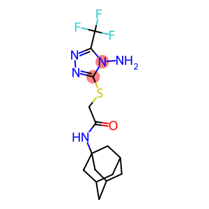 N-(1-adamantyl)-2-{[4-amino-5-(trifluoromethyl)-4H-1,2,4-triazol-3-yl]sulfanyl}acetamide