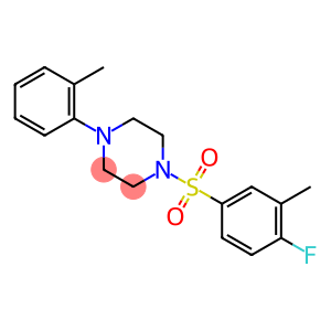 1-[(4-fluoro-3-methylphenyl)sulfonyl]-4-(2-methylphenyl)piperazine