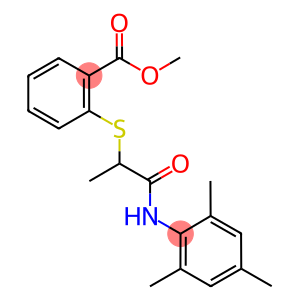 methyl 2-{[2-(mesitylamino)-1-methyl-2-oxoethyl]sulfanyl}benzoate