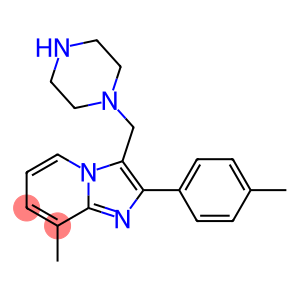 8-methyl-2-(4-methylphenyl)-3-(piperazin-1-ylmethyl)imidazo[1,2-a]pyridine