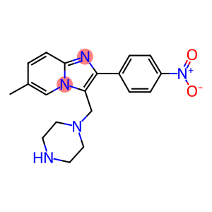 6-METHYL-2-(4-NITRO-PHENYL)-3-PIPERAZIN-1-YLMETHYL-IMIDAZO[1,2-A]PYRIDINE