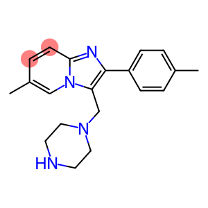 6-Methyl-3-piperazin-1-ylmethyl-2-p-tolylimidazo[1,2-a]pyridine