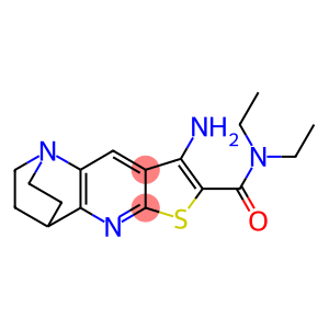 8-amino-N,N-diethyl-1,2,3,4-tetrahydro-1,4-ethanothieno[2,3-b][1,5]naphthyridine-7-carboxamide