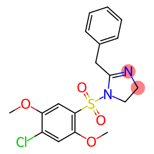 2-benzyl-1-[(4-chloro-2,5-dimethoxyphenyl)sulfonyl]-4,5-dihydro-1H-imidazole