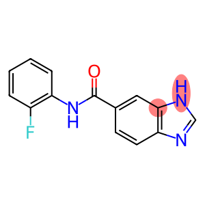 1H-Benzimidazole-5-carboxamide,N-(2-fluorophenyl)-(9CI)