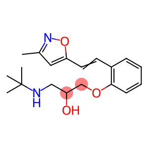 ((1,1-dimethylethyl)amino)-3-(2-(2-(3-methyl-5-isoxazolyl)ethenyl)phenoxy)-2-propanol