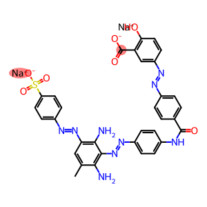 disodium 5-[[4-[[[4-[[2,6-diamino-3-methyl-5-[(4-sulphonatophenyl)azo]phenyl]azo]phenyl]amino]carbonyl]phenyl]azo]salicylate